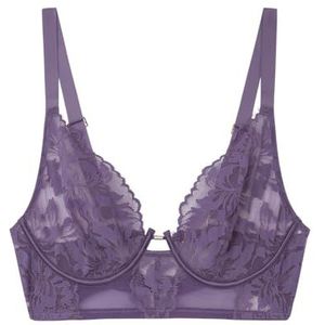 women'secret Bustier-beha van kant, tule, paars voor dames, lila, 100C