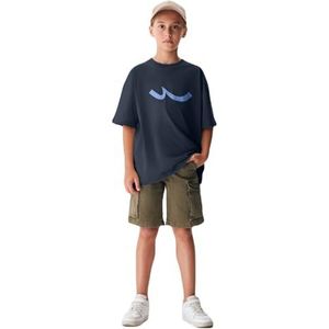 LTB Jeans Tekeze T-shirt voor jongens, Dress Blues 12985, 140 cm