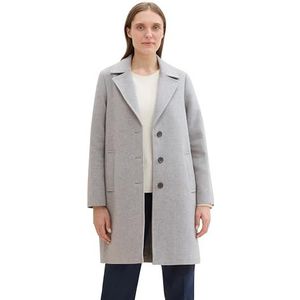 TOM TAILOR Damesmantel, 21373 - Medium Silver Grey Melange, XXL