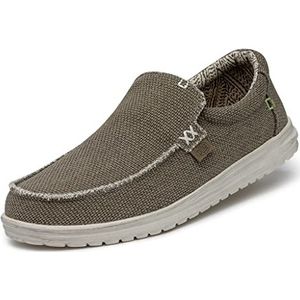 Hey Dude Mikka Braided Loafer Schoenen voor heren, fossiel, 41 EU