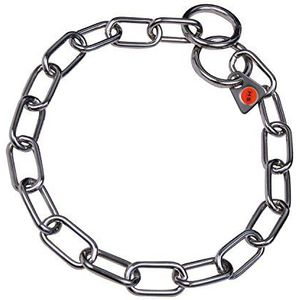 Sprenger kettinghalsband medium ketting met 2 ringen roestvrij staal 3 mm voor honden tot 55 kg (67 cm)