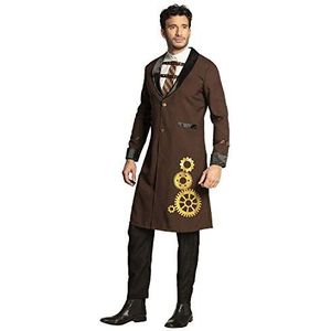 Boland - Sir Steampunk kostuum, jas en overhemd, voor heren, timepunk, blazer, dickey, aristocraat, vermomming, carnaval, themafeest