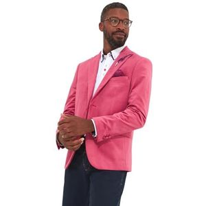 Joe Browns Premium oudroze fluwelen blazer voor heren, roze, 40, roze, 50