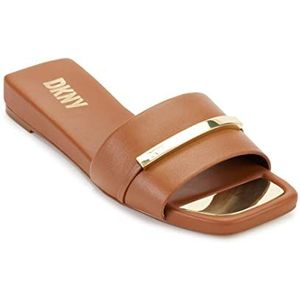 DKNY Alaina Slide Flat, dames, Dk Cognac, 40 EU