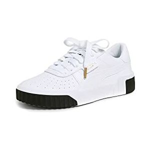 PUMA Cali Sneaker voor dames, Wit/Zwart, 39.5 EU