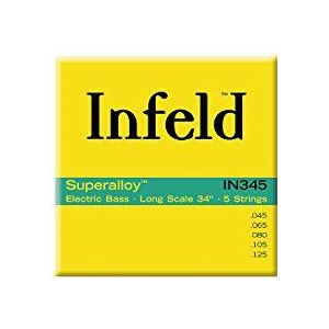 Thomastik 682855 Infeld snaren voor E-Bass Superalloy Round Wound Long Scale, set IN 345 5-string long Scale 34 inch