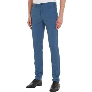 Tommy Hilfiger Geweven broek heren Bleecker Chino 1985 Pima Katoen ,Blauwe kust,38W / 34L