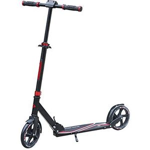 Schildkröt Unisex - City Scooter Street Master, 200 mm wielen, hoogwaardige aluminium scooter, groot dek, opvouwbaar, ideaal voor kinderen, kleur: rood, één maat