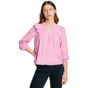 Pepe Jeans Dames Lorely, overhemd, roze, L, Roze (College Roze), L