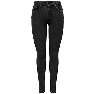 ONLY ONLPower Mid Push-Up Skinny Fit Jeans voor dames, grijs (Medium Grey Denim Medium Grey Denim), 34