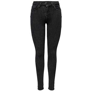 ONLY ONLPower Skinny Jeans voor dames, halfhoog, push-up, skinny fit jeans, grijs (Medium Grey Denim Medium Grey Denim), (XS) W x 32L