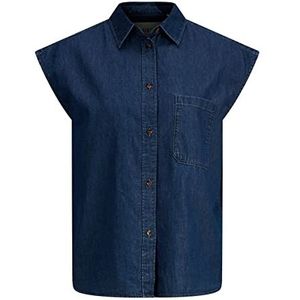 Jack & Jones JJXX JXLAYLA SL Chambray Shirt SN Blouse, Medium Blue Denim, S