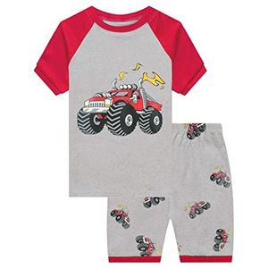 Little Hand Tweedelige pyjamaset voor kinderen en jongens, b# Monster Truck, 12-24 Maanden