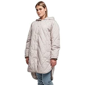 Urban Classics oversized jas met capuchon voor dames met capuchon voor dames, warmgrey, S