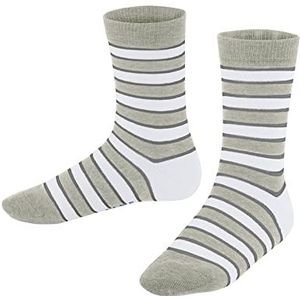 FALKE Uniseks-kind Sokken Simple Stripes K SO Katoen Gedessineerd 1 Paar, Grijs (Storm Grey 3820) nieuw - milieuvriendelijk, 19-22