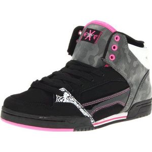 Etnies Dames FSAS X Twitch Uptown 2.0 W Sneakers, Zwart Zwart Roze 963, 41 EU Smal