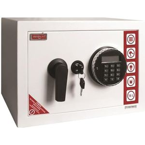 RESKAL �– Veiligheidskist 16,5 l met elektronische code en noodsleutel – 2 bouten van 20 mm, alarm, binnenverlichting – afmetingen 250 x 350 x 270 mm – veilig en praktisch