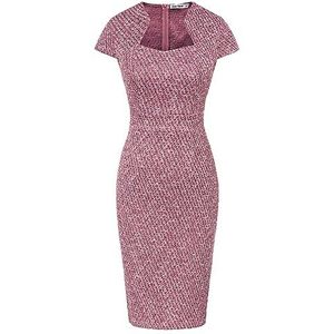 Grace Karin Damesjurk, potloodjurk, kokerjurk met kapmouwtjes, S