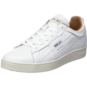 Replay Heren Cupsole Sneaker Smash Lay 2 schoenen, wit (White 061), 46, Wit 061, 46 EU