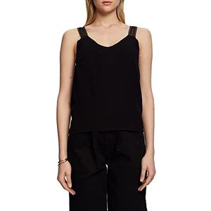ESPRIT Collection Dames 043EO1F303 blouse, 001/zwart, XXL, 001/Black, XXL