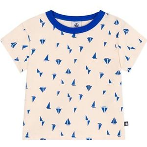 Petit Bateau T-shirt met korte mouwen voor jongens, Lawinen/Verloren, 6 Maanden