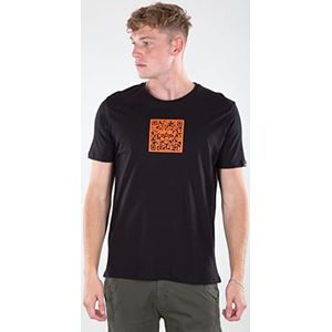 Alpha Industries QR Code T voor heren Black/Orange XS