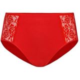 Teyli - Slip - Rood - Katoen - Versierd met Kant