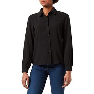 JdY Dames Jdybrooke L/S Shirt WVN Noos Blouse, zwart, 34