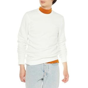 Amazon Essentials Men's Fleecetrui met ronde hals (verkrijgbaar in grote en lange maten), Gebroken wit, XS