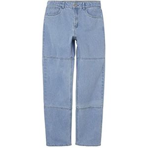 NAME IT Nlmizzatoknee DNM Dad Straight Pant broek voor jongens, blauw (light blue denim), 164 cm