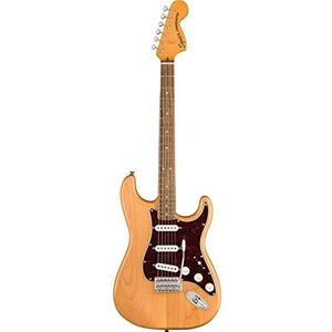 Squier door Fender Classic Vibe 70's Stratocaster elektrische gitaar SSS Full NATUURLIJK