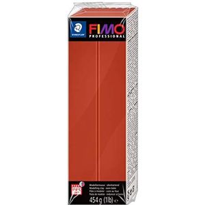 STAEDTLER 8041-74 ST FIMO professionele ovenhardende boetseerklei (groot blok 454 g (1 lb)) Kleur: terracotta