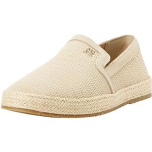Tommy Hilfiger Heren Espadrilles Klassieke Suede Doek Schoenen, Beige, 40 EU