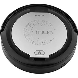 Sencor SRV 1000SL – Robotstofzuiger met dweilfunctie – Zakloos – Valsensoren – Zwart, Zilver