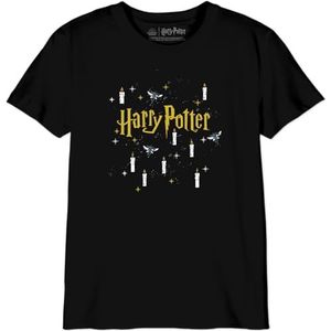 Harry Potter T-shirt voor jongens, Zwart, 12 Jaren