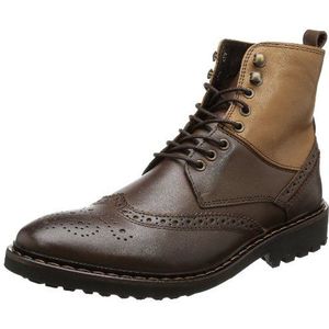 Selected Heren Sel Phil T Combat Boots, Bruin Dark Brown, 42 EU