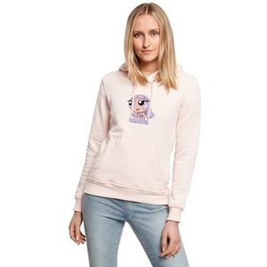 Miss Tee Dames hoodie Forever Whatever Hoody, casual hoodie met print op de voorkant, regular fit, maten XS - 5XL, roze, XL