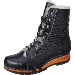 Woody Dames Heike enkellaarzen, siyah, 41 EU, Siyah., 41 EU