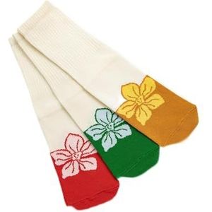 Koton Dames 3-Pack Bloemen Socket Sokken Set, Multicolor (Mix), One Size, MULTIKLEUR (MIX), Eén Maat