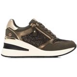 Xti - 14437901 - Trainers - Beige - Casual - Ritssluiting - Hakhoogte 3 tot 5 cm