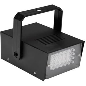 HQ-Power MINI STROBOSCOOP MET WITTE LEDs - 24 LEDs - OP BATTERIJEN