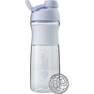 BlenderBottle Sportmixer Twist Tritan drinkfles met BlenderBall, geschikt als proteÃ¯neshaker, eiwitshaker, waterfles of voor fitnessshakes, BPA-vrij, schaalbaar tot 760 ml, 820 ml, wit