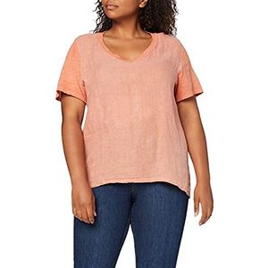 Bonamaison Dames Trlsc101199 Blouse, Mandarijn, 14 UK