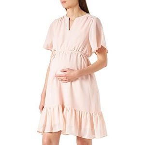 ESPRIT Maternity Damesjurk Woven Short Sleeve Jurk, Light Pink-690, XS
