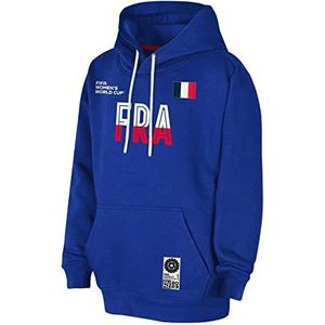 FIFA Officiële 2023 wereldkampioenschap volwassenen-Frankrijk, hoodie, blauw, M uniseks, Blauw, M