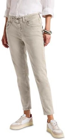 Street One Dames Loose Fit jeans in Beige, in size: 25