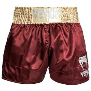 Venum - Classic Muay Thai Shorts - Bordeaux - Goud - Wit