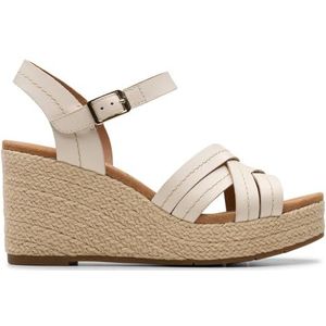 Clarks - Sabina Strap - Sandalen - Crème - Leer