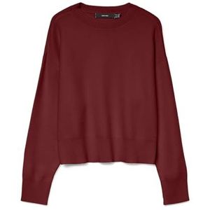 VERO MODA - VMGOLD ART - Trui - Karmijnrood - Losse Pasvorm