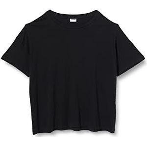NOISY MAY Dames Nmida S/S O-hals Top Noos Curve T-shirt, zwart, 46